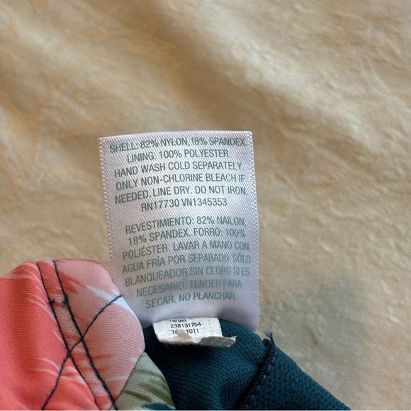 NWT Kona Sol Side Tie Floral One Piece Bathing Suit, Size XS - Picture 9 of 9